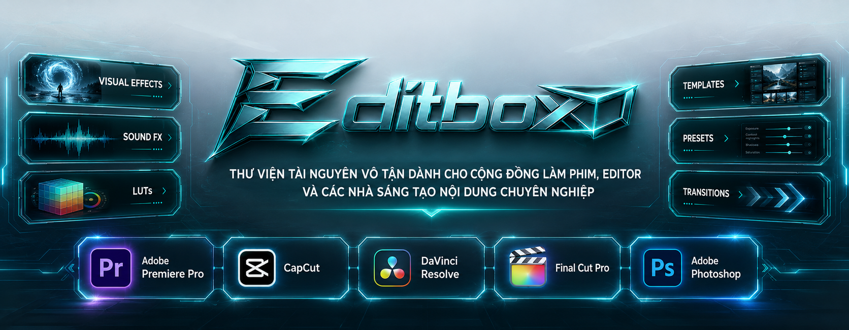 EditBox – Thư viện tài nguyên dành cho cộng đồng làm phim, editor và nhà sáng tạo nội dung